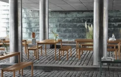 Muuto Linear Steel table 200 x 75 cm, burnt orange