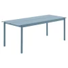 Muuto Linear Steel table, 200 x 75 cm, pale blue