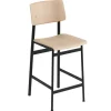 Muuto Loft bar stool 65 cm, black - oak