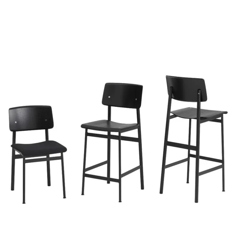 Muuto Loft bar stool 65 cm, black