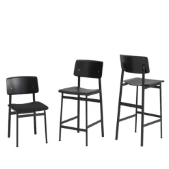 Muuto Loft bar stool 75 cm, black