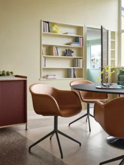 Muuto Midst table, 160 cm, black linoleum - black