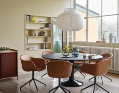 Muuto Midst table, 160 cm, black linoleum - black