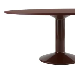 Muuto Midst table, 120 cm, dark red linoleum - dark red