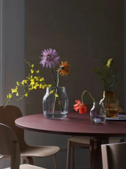 Muuto Midst table, 120 cm, dark red linoleum - dark red