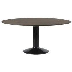 Muuto Midst table, 160 cm, dark oiled oak - black