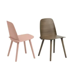 Muuto Nerd chair, stained dark brown