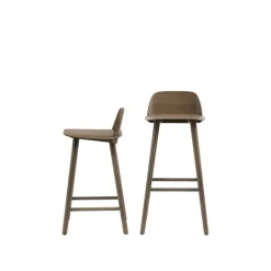 Muuto Nerd counter stool, 65 cm, stained dark brown