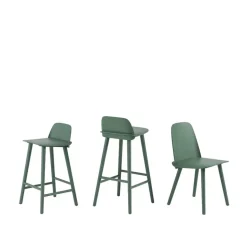 Muuto Nerd counter stool, 65 cm, green