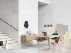 Muuto Oslo chair, Weave 990 - chrome