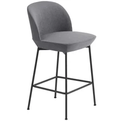 Muuto Oslo counter stool, 65 cm, Still 161 - anthracite black