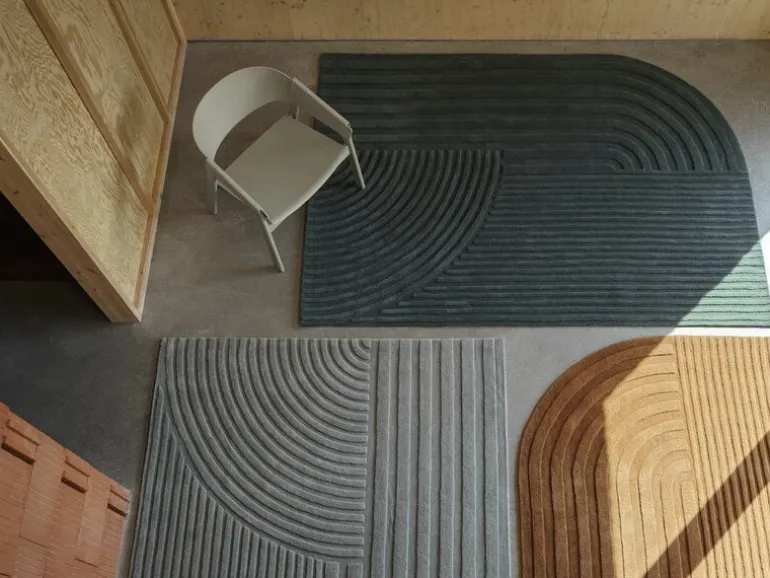 Muuto Relevo rug, dark green