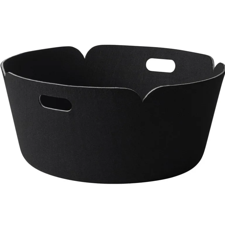 Muuto Restore round basket, black
