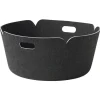 Muuto Restore round basket, black melange