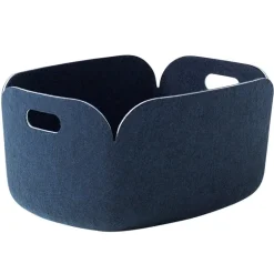 Muuto Restore storage basket, midnight blue