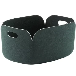 Muuto Restore storage basket, dark green
