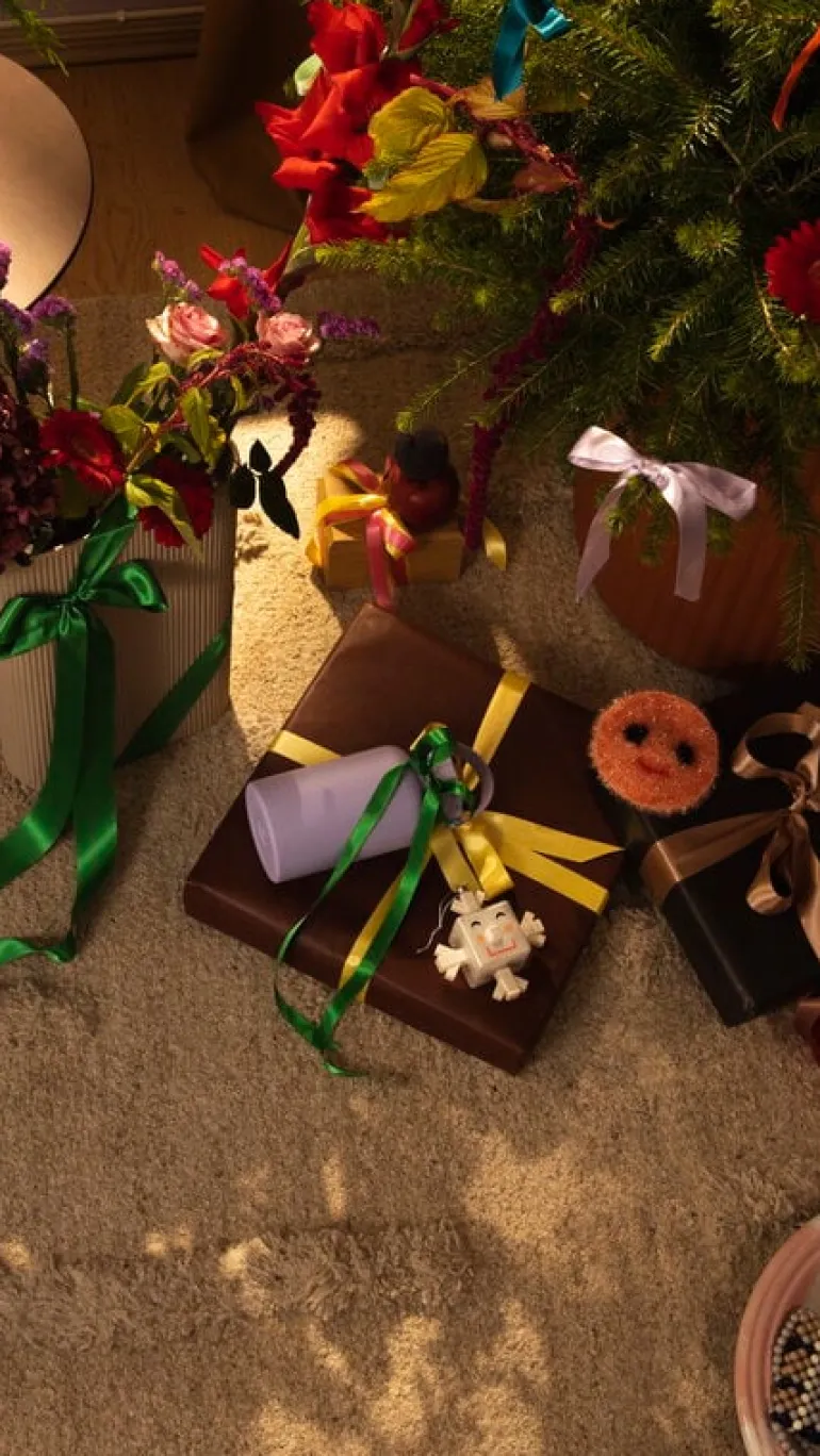 Muuto Ridge vase, 35 cm, beige