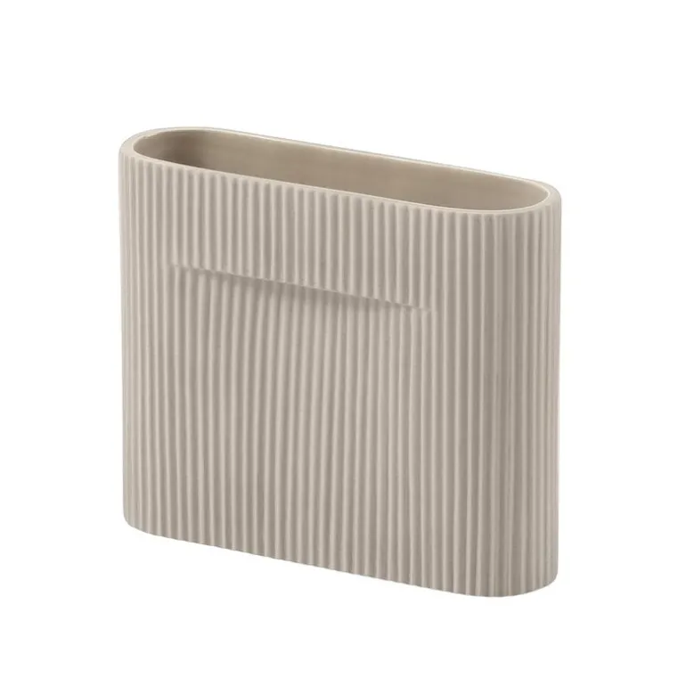 Muuto Ridge vase, 16,5 cm, beige