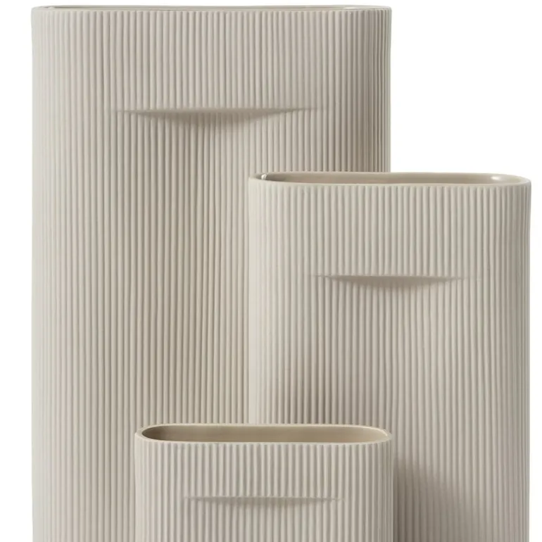 Muuto Ridge vase, 16,5 cm, beige