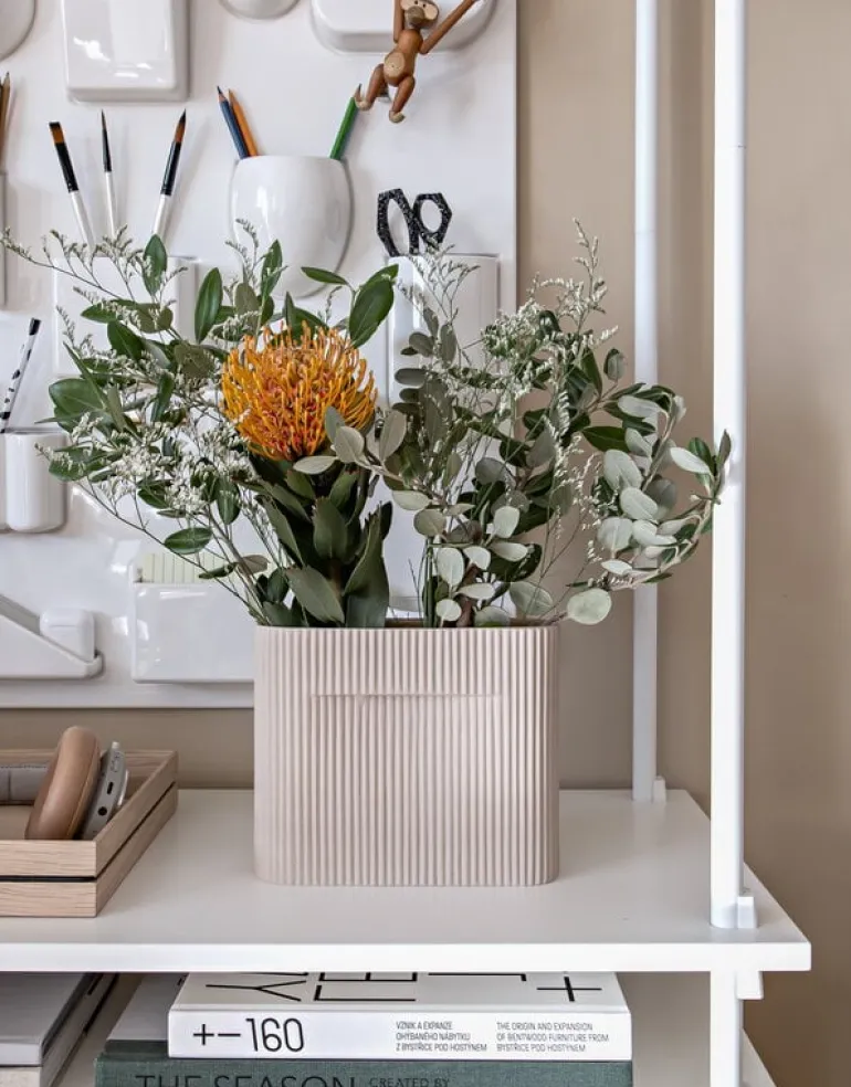 Muuto Ridge vase, 16,5 cm, beige