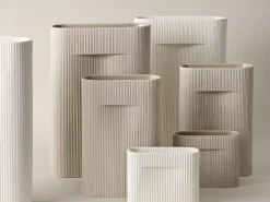 Muuto Ridge vase, 16,5 cm, off white