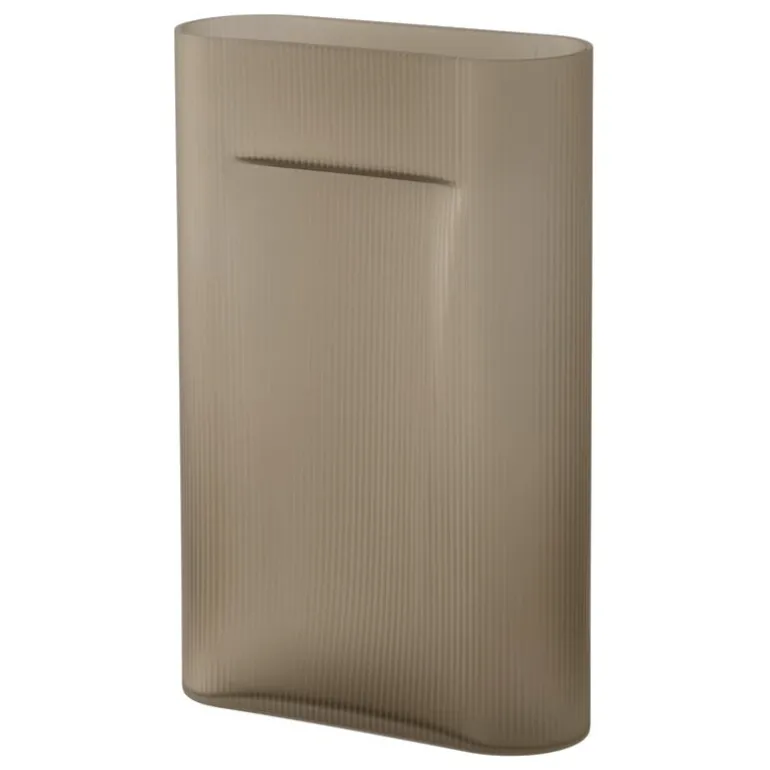 Muuto Ridge vase, 48,5 cm, taupe frosted glass
