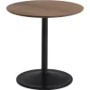 Muuto Soft side table, 48 cm, smoked oak - black