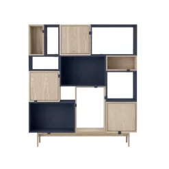 Muuto Stacked 2.0 shelf module, small, midnight blue
