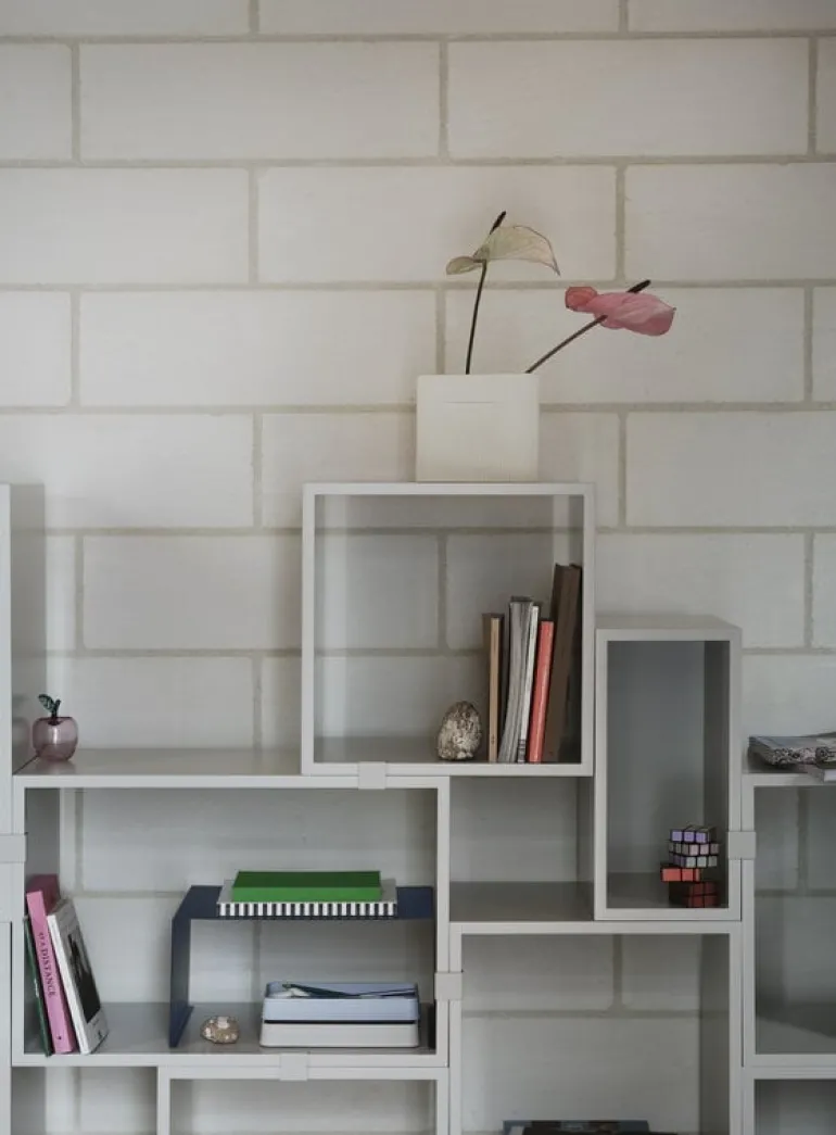 Muuto Stacked 2.0 shelf module, large, light grey