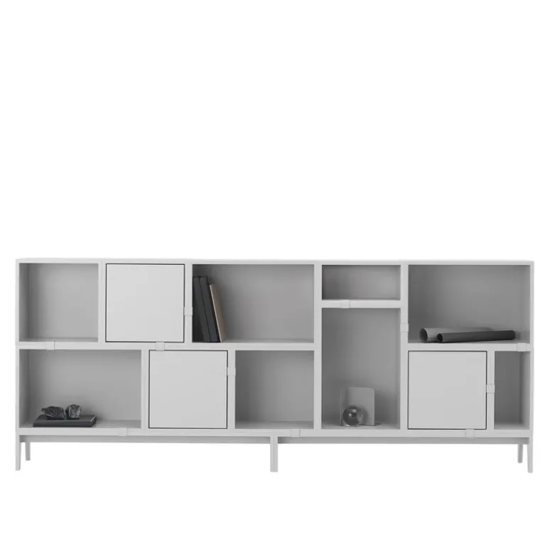Muuto Stacked 2.0 shelf module, large, light grey