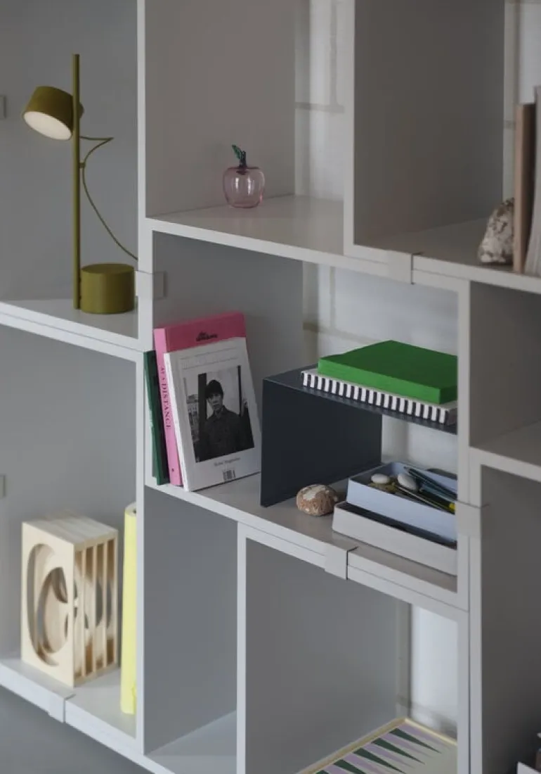 Muuto Stacked 2.0 shelf module, large, light grey