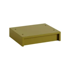 Muuto Stacked plinth, 43,5 x 35 x 10 cm, brown green
