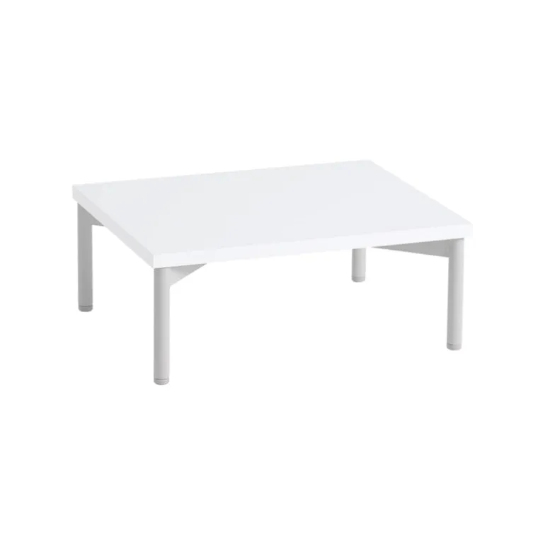Muuto Stacked podium with tube base, 43,5 x 35 x 17 cm, white