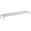 Muuto Stacked podium with tube base, 131 x 35 x 17 cm, grey