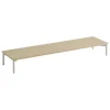 Muuto Stacked podium with tube base, 131 x 35 x 17 cm, oak