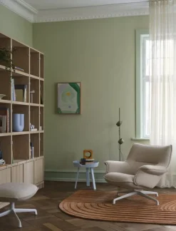 Muuto Stacked shelf module with background, large, oak