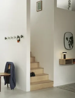 Muuto Stacked shelf module with background, small, oak