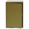 Muuto Stacked shelf module with door, large, brown green