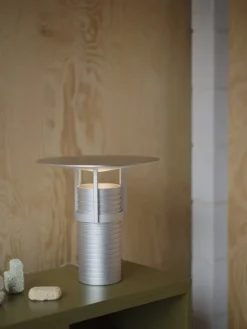 Muuto Stacked shelf module with backboard, medium, brown green