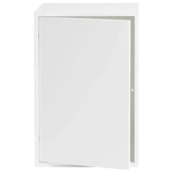 Muuto Stacked shelf module with door, large, white