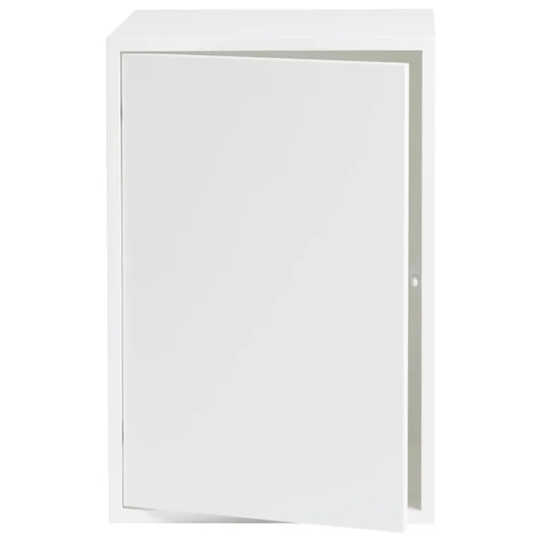 Muuto Stacked shelf module with door, large, white
