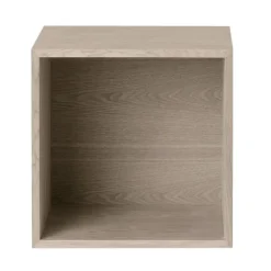 Muuto Stacked shelf module with background, medium, oak