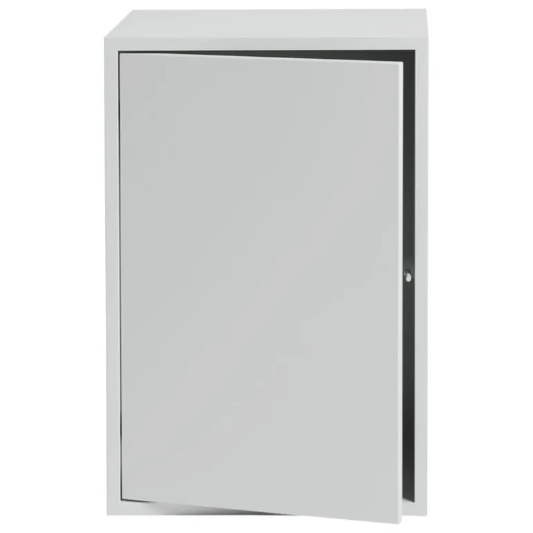 Muuto Stacked shelf module with door, large, grey