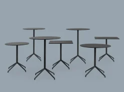 Muuto Still Cafe bar table 75 x 65 cm, h. 95 cm, black