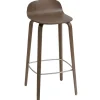 Muuto Visu bar stool, 75 cm, stained dark brown