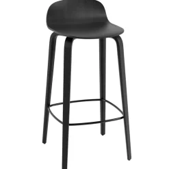 Muuto Visu bar stool, 75 cm, black