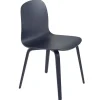 Muuto Visu chair, wood base, midnight blue