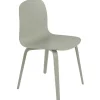 Muuto Visu chair, wood base, dusty green