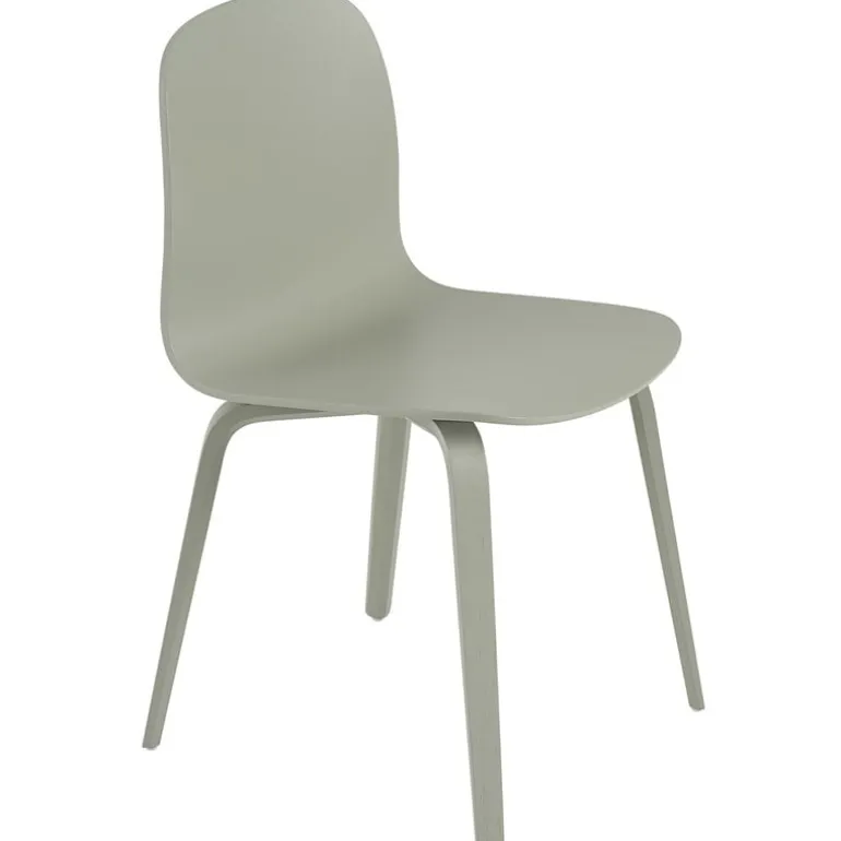 Muuto Visu chair, wood base, dusty green