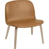 Muuto Visu lounge chair, oak - cognac leather